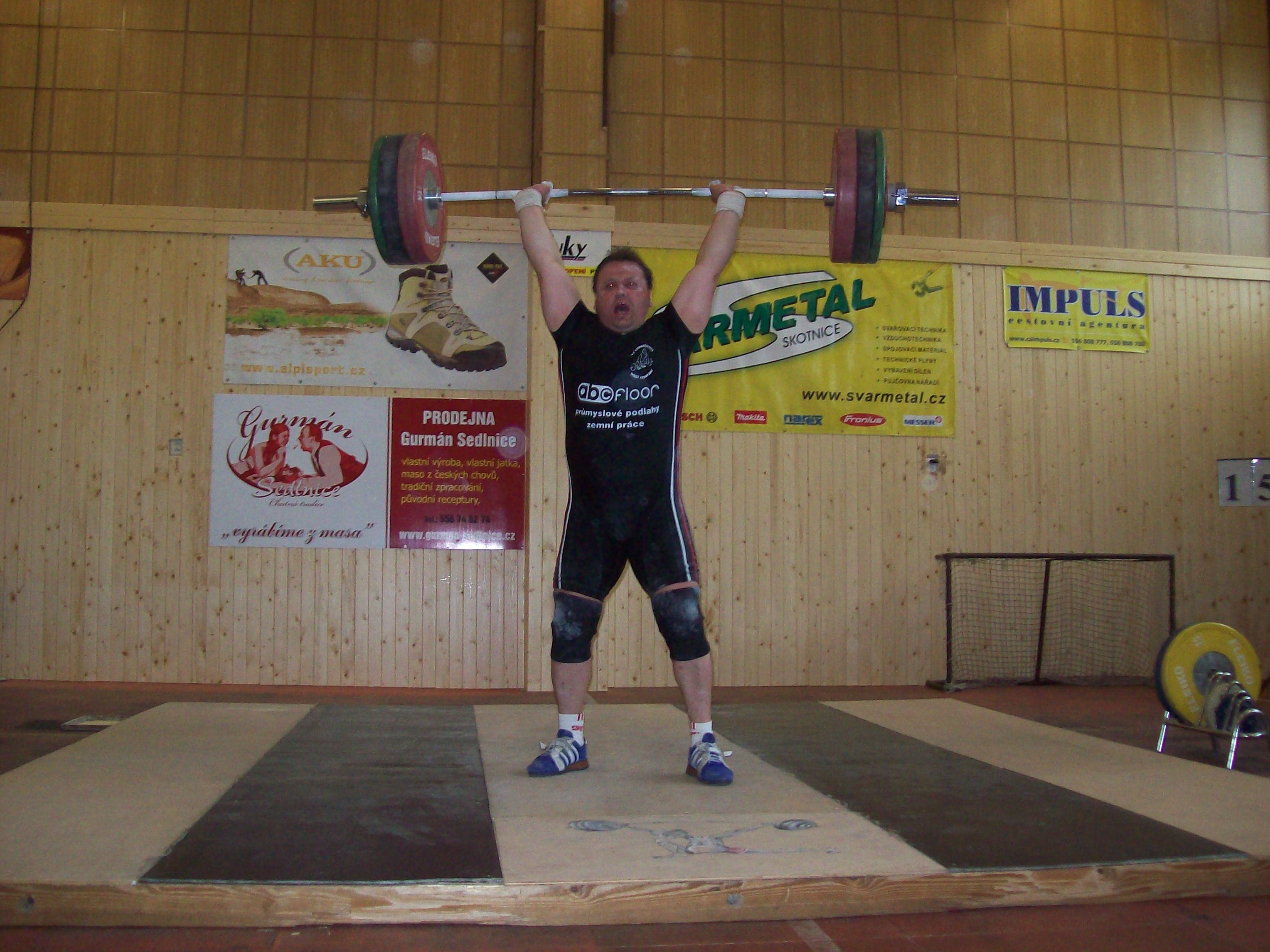 Oldřich Tchurz 150kg nadhoz